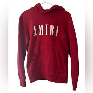 AMIRI hooded sweatshirt.